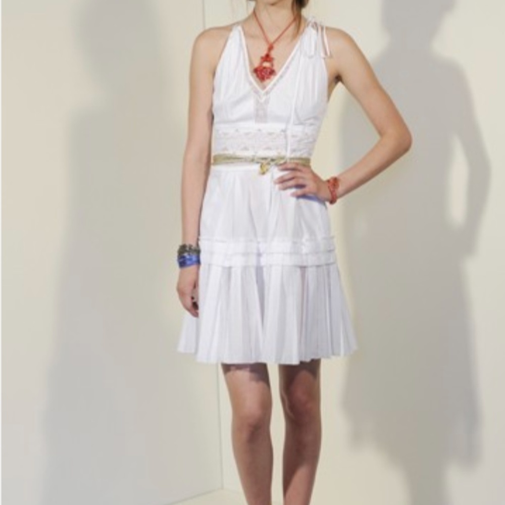 Roberto Cavalli White Lace Dress